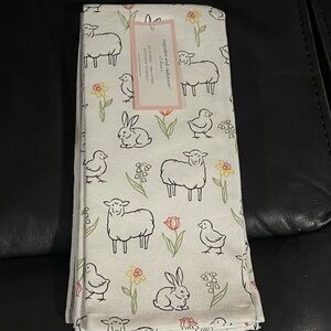 Easter Cupcakes and Cashmere Chicks and Lambs Kitchen Towel Set of 3